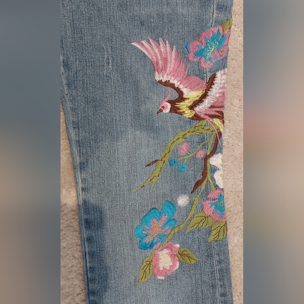 AB jeans. Embroidered jeans. Size 9